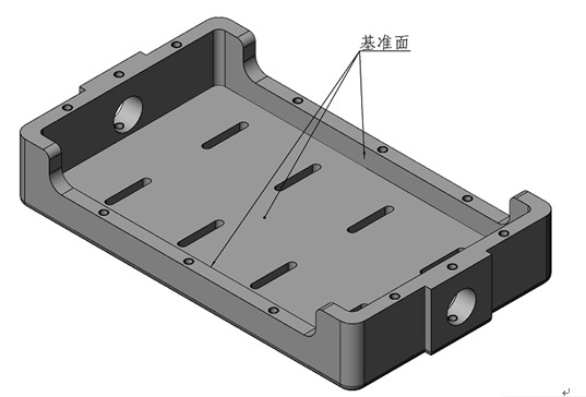 圖二  橫滾框軸測圖及基準(zhǔn)面示意圖